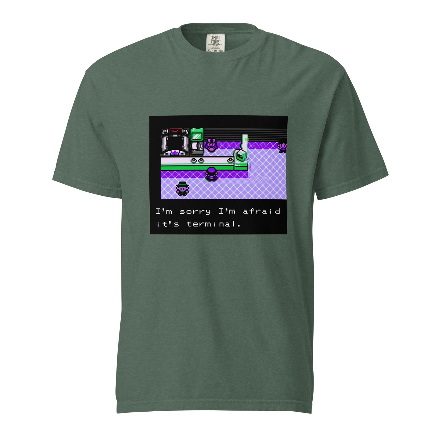 I'm Afraid It's Terminal — Unisex garment-dyed heavyweight t-shirt
