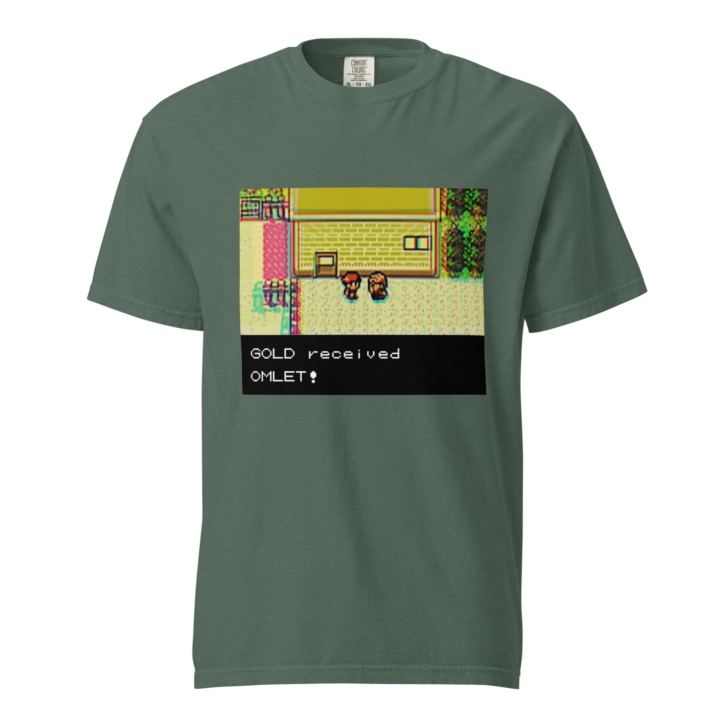 Gold Received Omlet! - Unisex garment-dyed heavyweight t-shirt