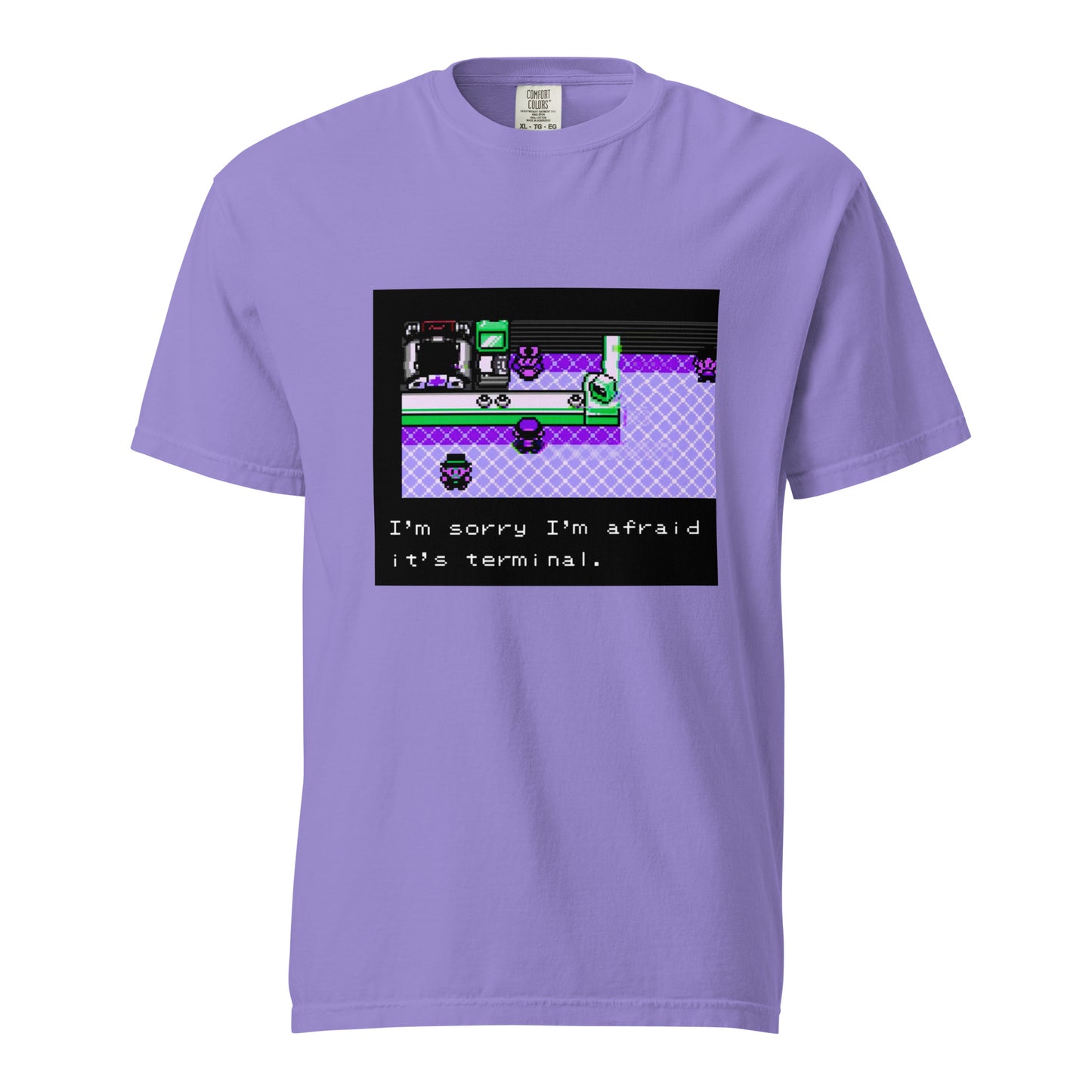 I'm Afraid It's Terminal — Unisex garment-dyed heavyweight t-shirt
